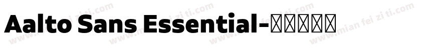 Aalto Sans Essential字体转换
